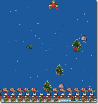 Santa Smash Breakout Game Screenshot